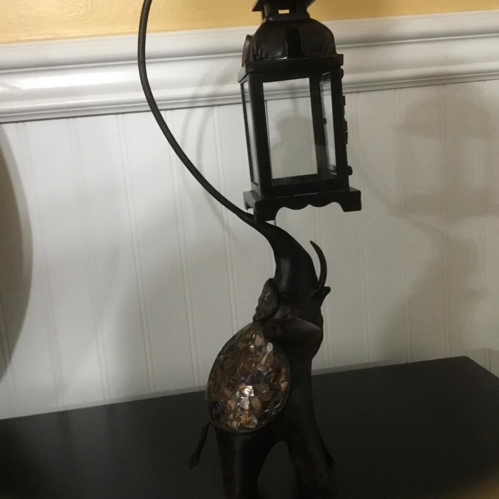 Pier 1 Imports Metal Elephant Tea-light Lantern - Picture 8 of 13